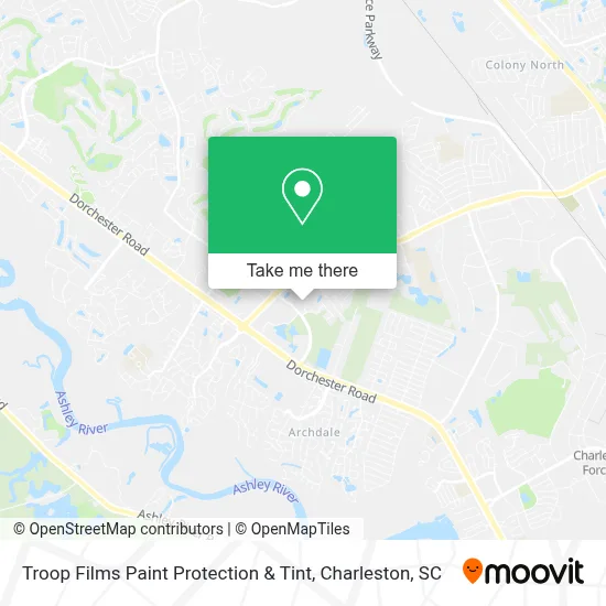 Troop Films Paint Protection & Tint map