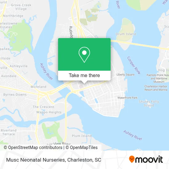 Musc Neonatal Nurseries map