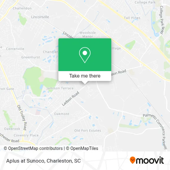 Aplus at Sunoco map
