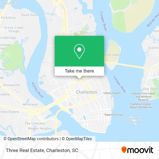 Three Real Estate map