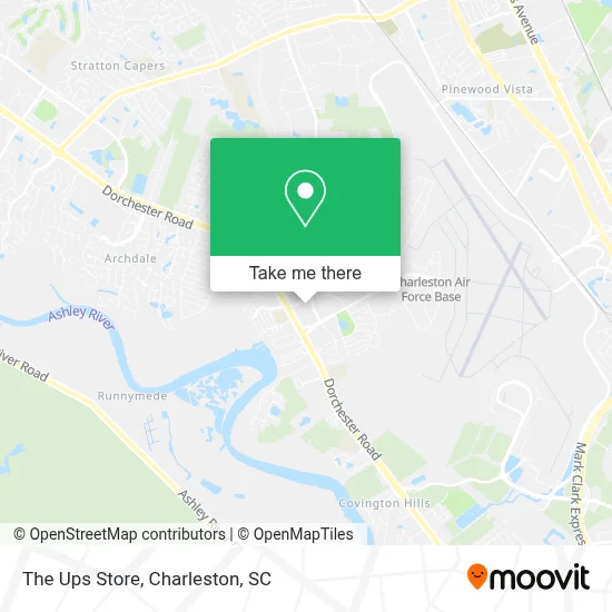 The Ups Store map