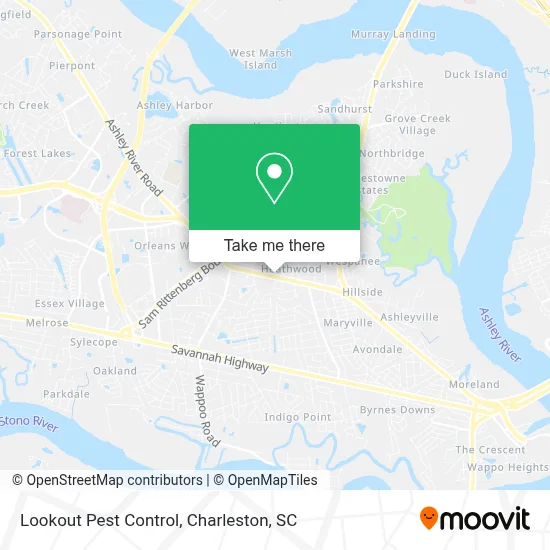 Lookout Pest Control map