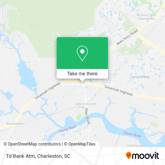 Td Bank Atm map