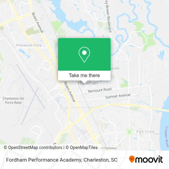 Fordham Performance Academy map