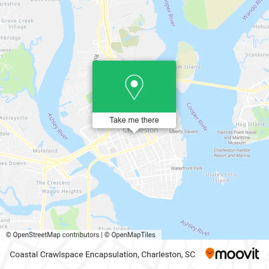 Coastal Crawlspace Encapsulation map