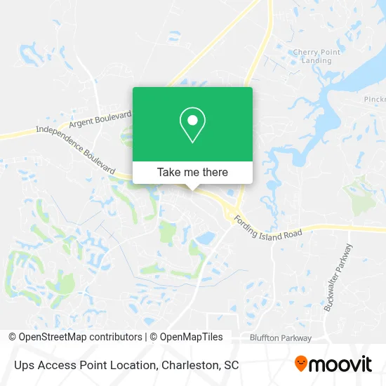 Ups Access Point Location map