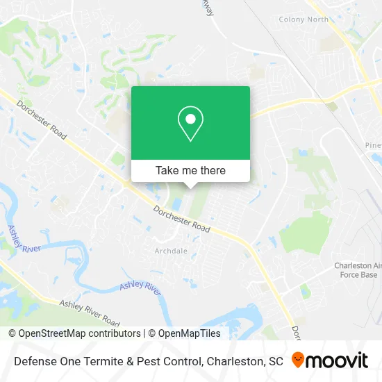 Defense One Termite & Pest Control map
