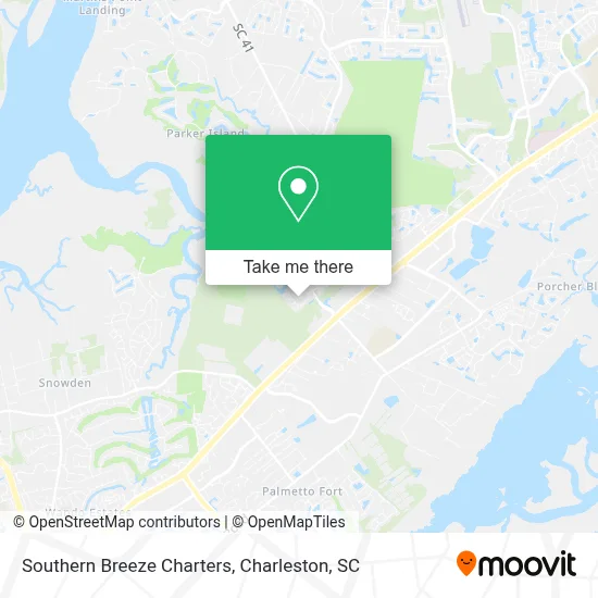 Southern Breeze Charters map