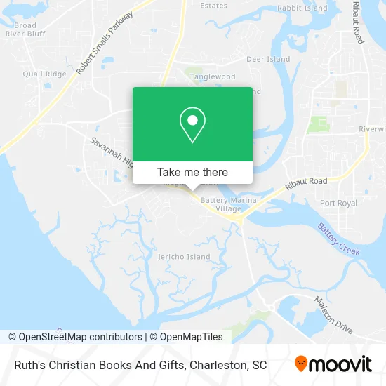 Ruth's Christian Books And Gifts map