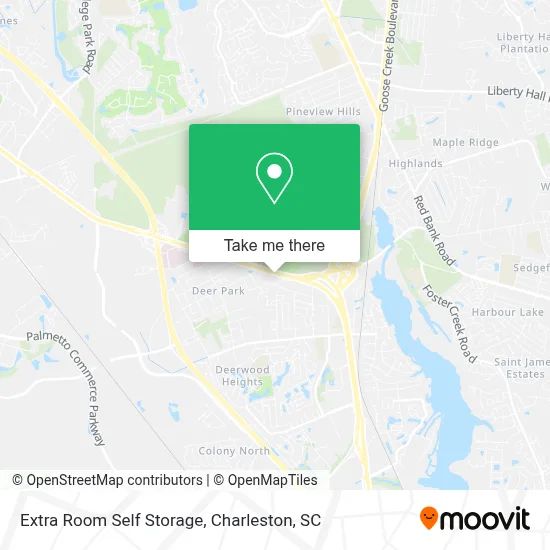 Extra Room Self Storage map
