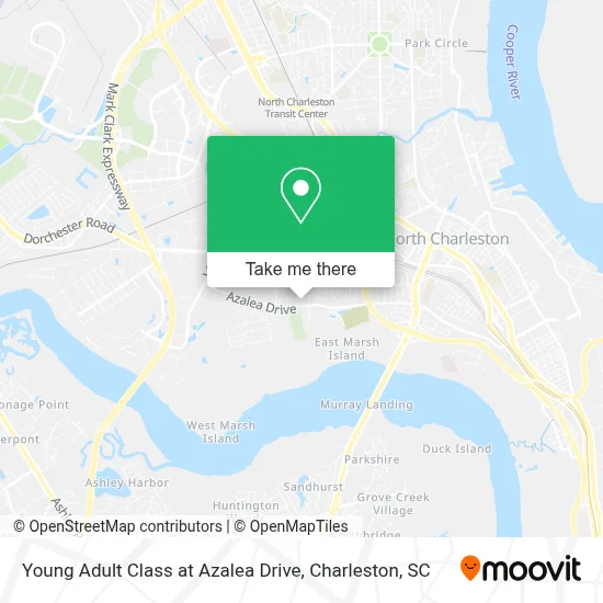 Young Adult Class at Azalea Drive map