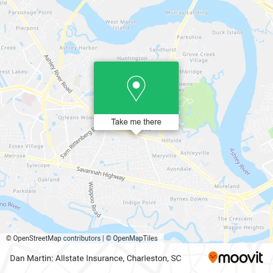 Dan Martin: Allstate Insurance map