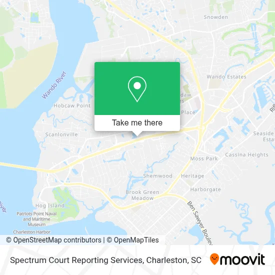 Spectrum Court Reporting Services map