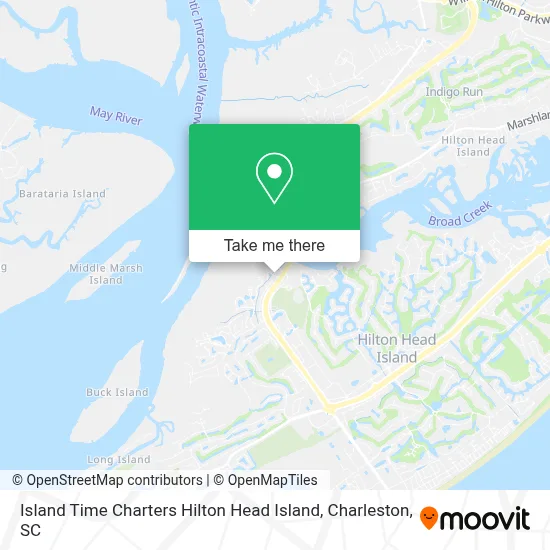 Island Time Charters Hilton Head Island map