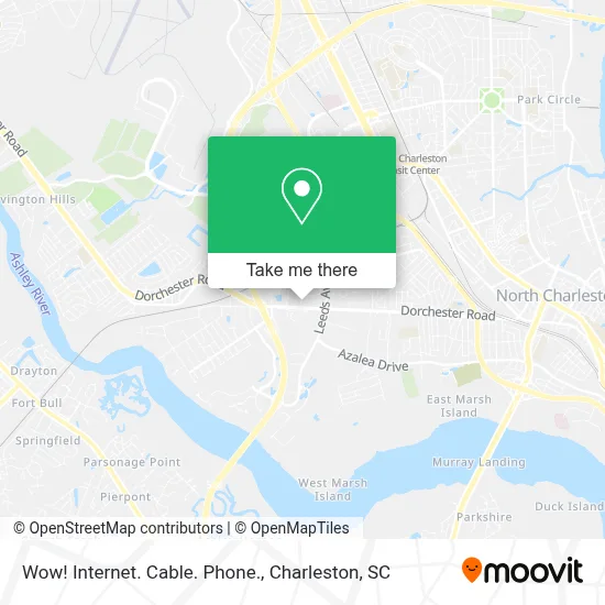 Wow! Internet. Cable. Phone. map