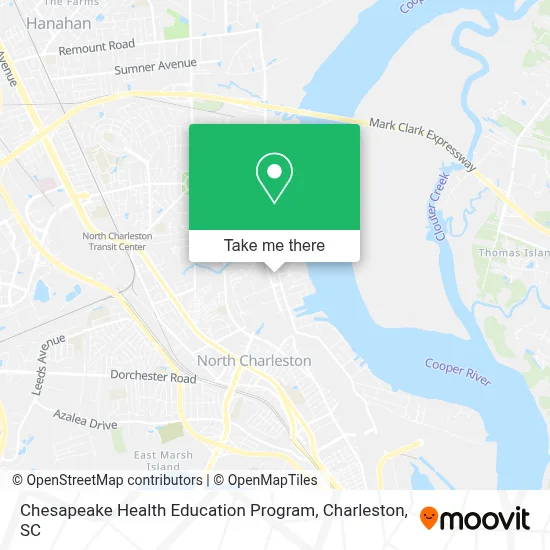Chesapeake Health Education Program map