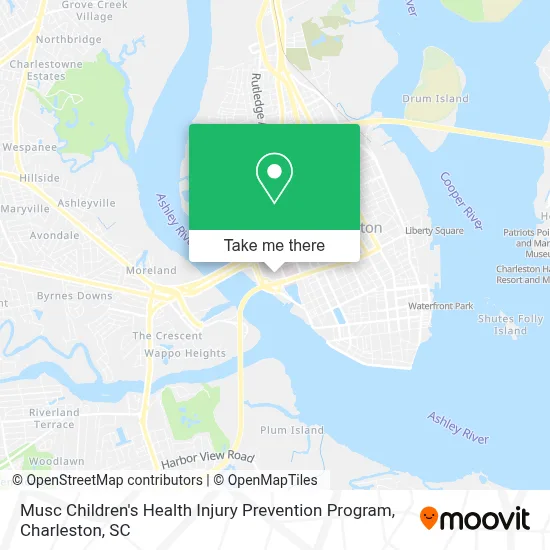 Musc Children's Health Injury Prevention Program map