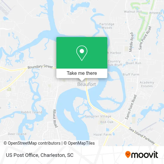 Us Post Office map