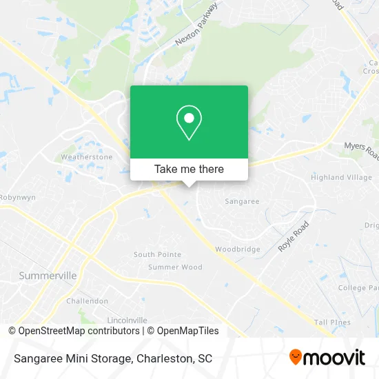 Sangaree Mini Storage map