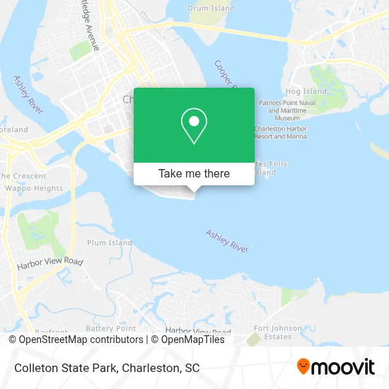 Colleton State Park map