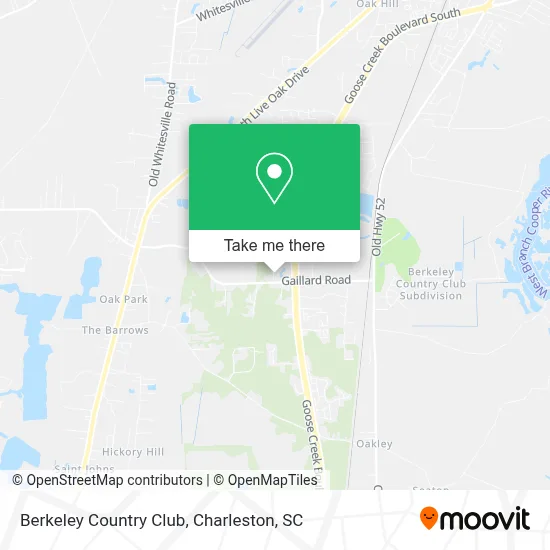Berkeley Country Club map