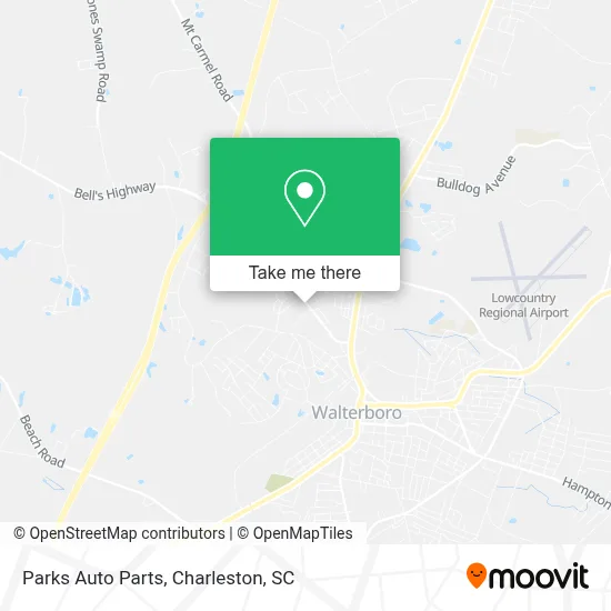 Parks Auto Parts map