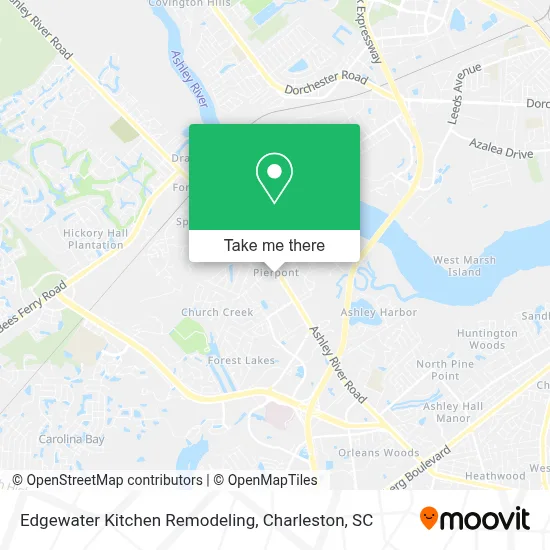 Edgewater Kitchen Remodeling map