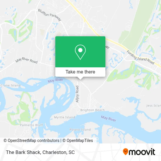 The Bark Shack map