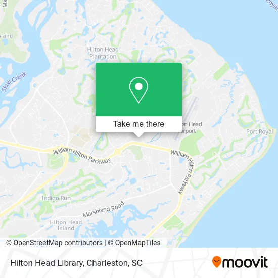 Hilton Head Library map