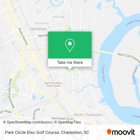 Park Circle Disc Golf Course map