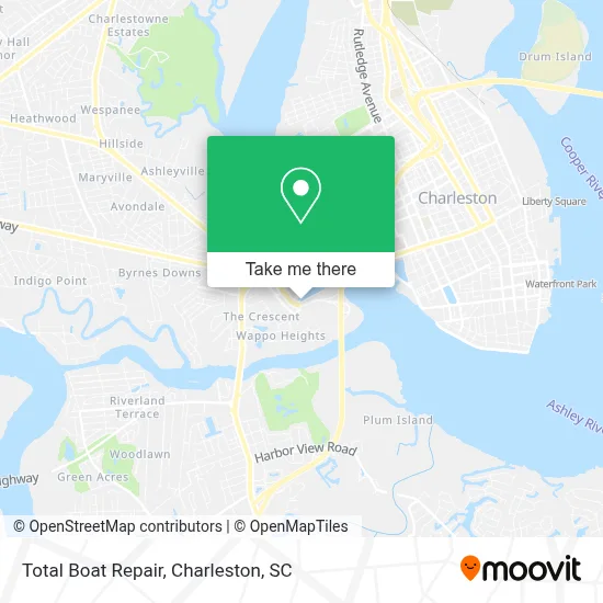 Total Boat Repair map