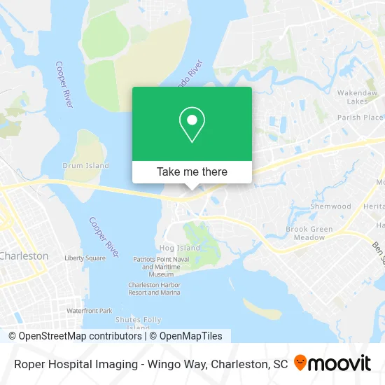 Roper Hospital Imaging - Wingo Way map