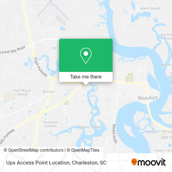 Ups Access Point Location map