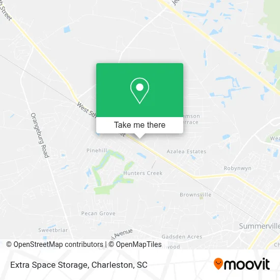Extra Space Storage map