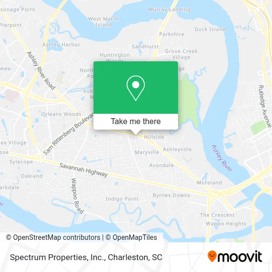 Spectrum Properties, Inc. map