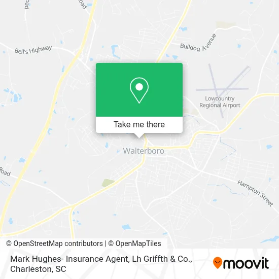 Mark Hughes- Insurance Agent, Lh Griffth & Co. map