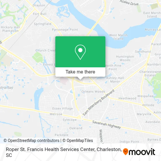 Roper St. Francis Health Services Center map
