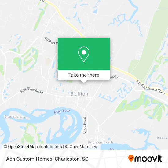 Ach Custom Homes map