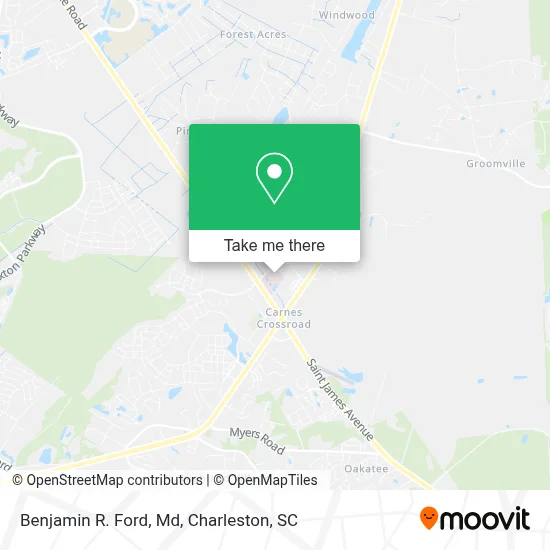 Benjamin R. Ford, Md map