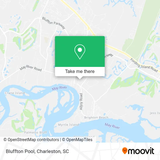 Bluffton Pool map