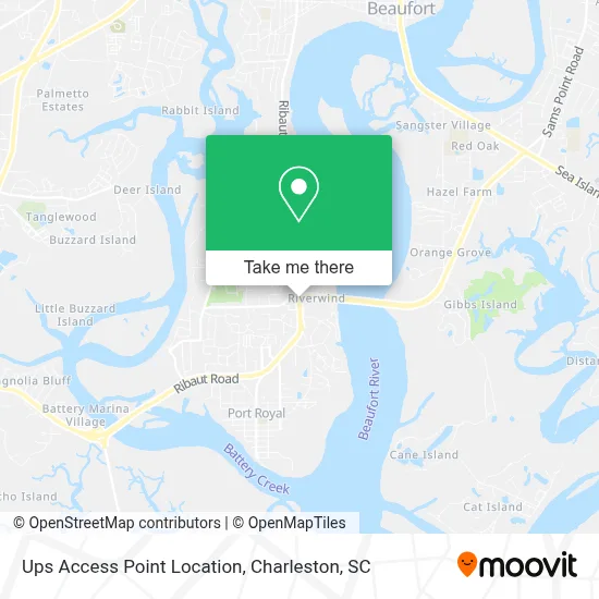 Ups Access Point Location map