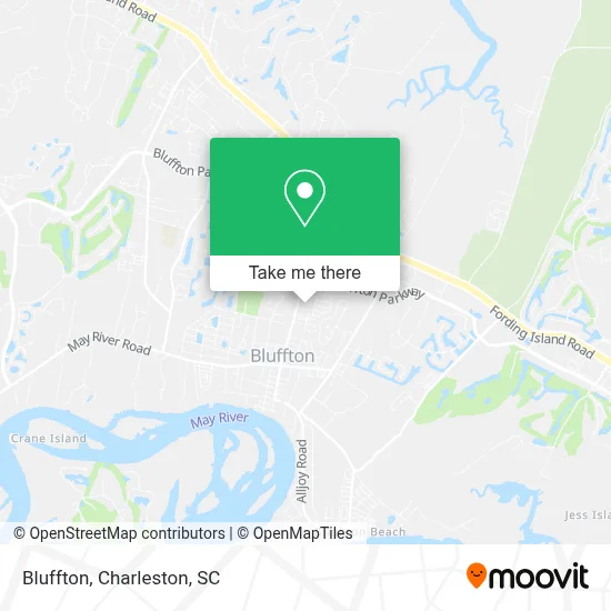 Bluffton map