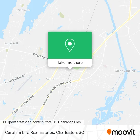 Carolina Life Real Estates map