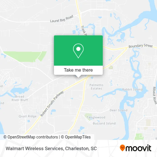 Walmart Wireless Services map