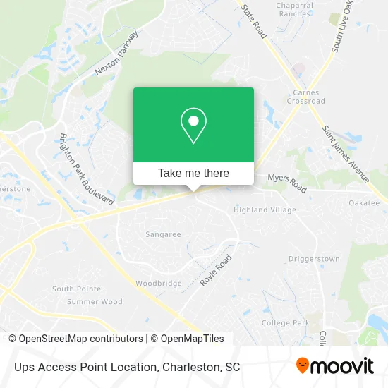 Ups Access Point Location map
