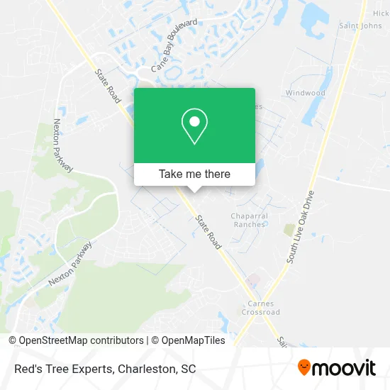 Red's Tree Experts map