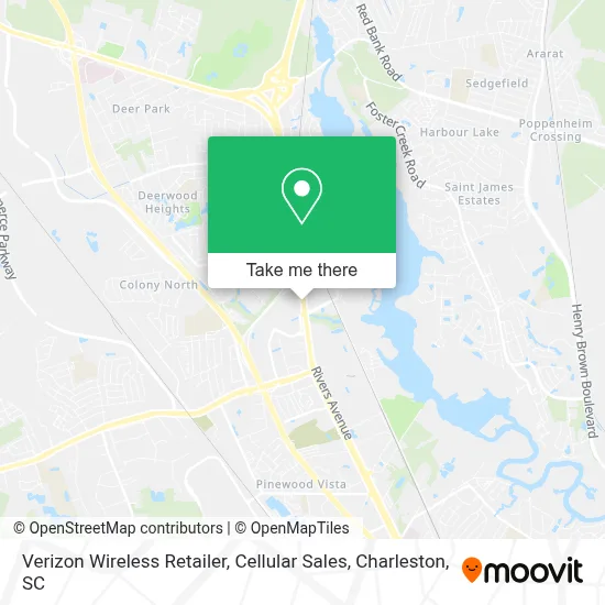Verizon Wireless Retailer, Cellular Sales map
