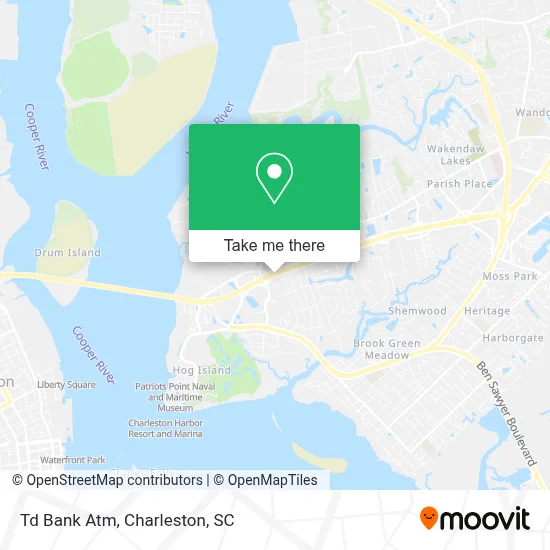 Td Bank Atm map