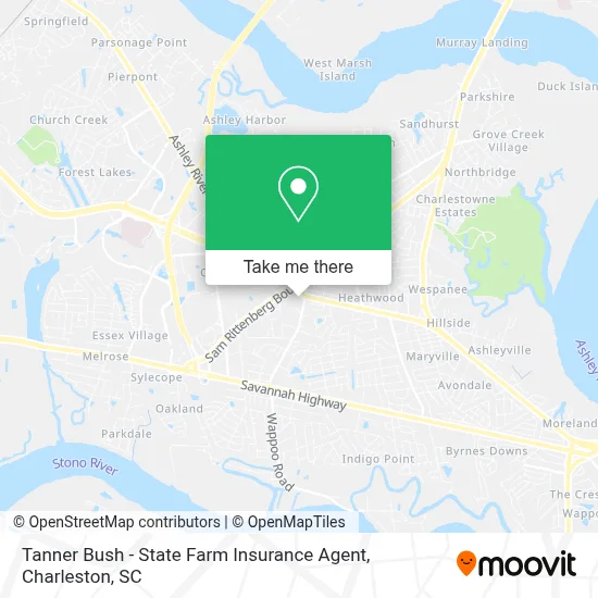 Tanner Bush - State Farm Insurance Agent map