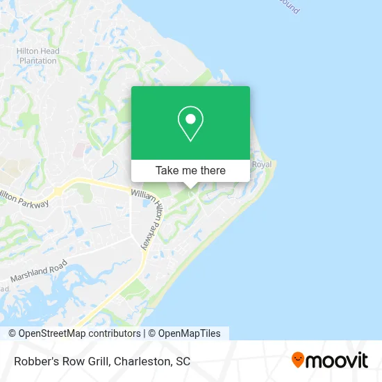 Robber's Row Grill map